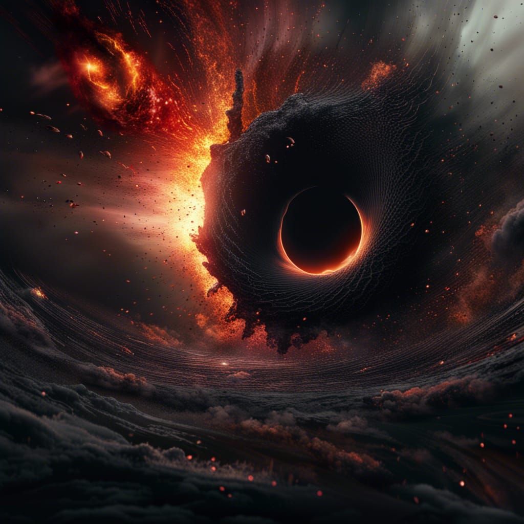 Black Hole Eruption: Universe Spilling into Void