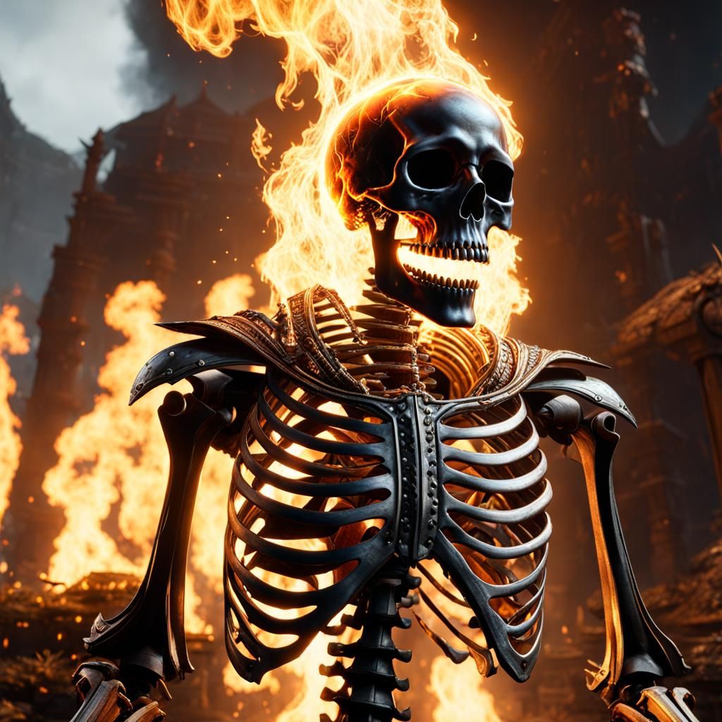 Fire skeleton