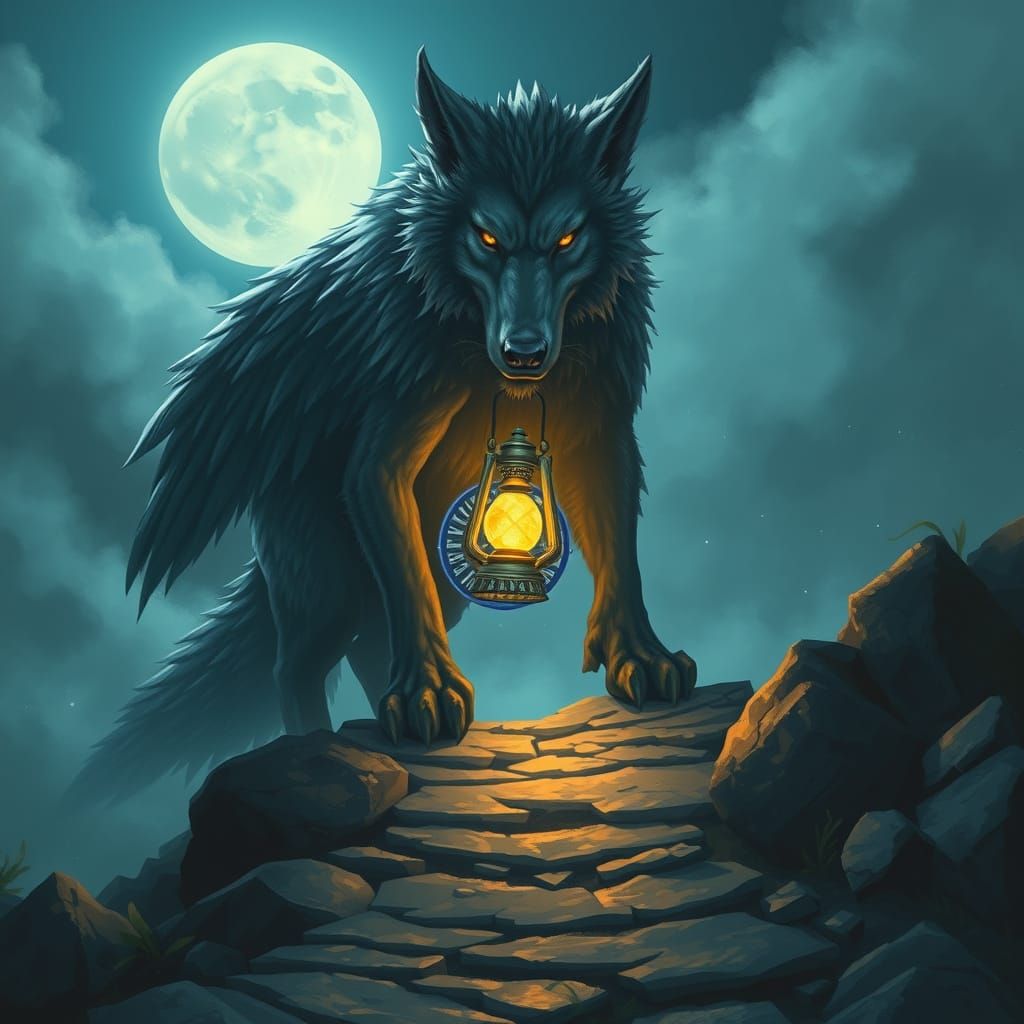 Mythic Wolf Guardian of the Star Portal