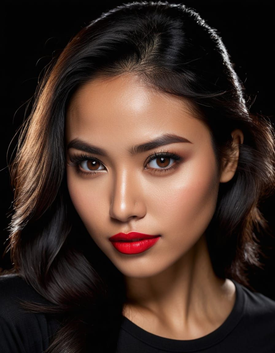 Sultry Young Woman in High-Definition