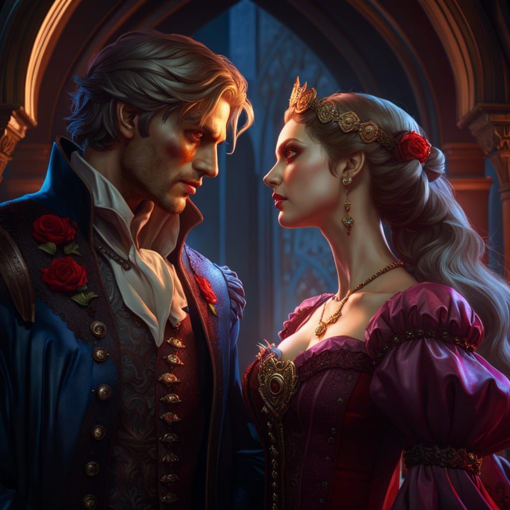 Zombie Romeo and Vampire Juliet Concept Art