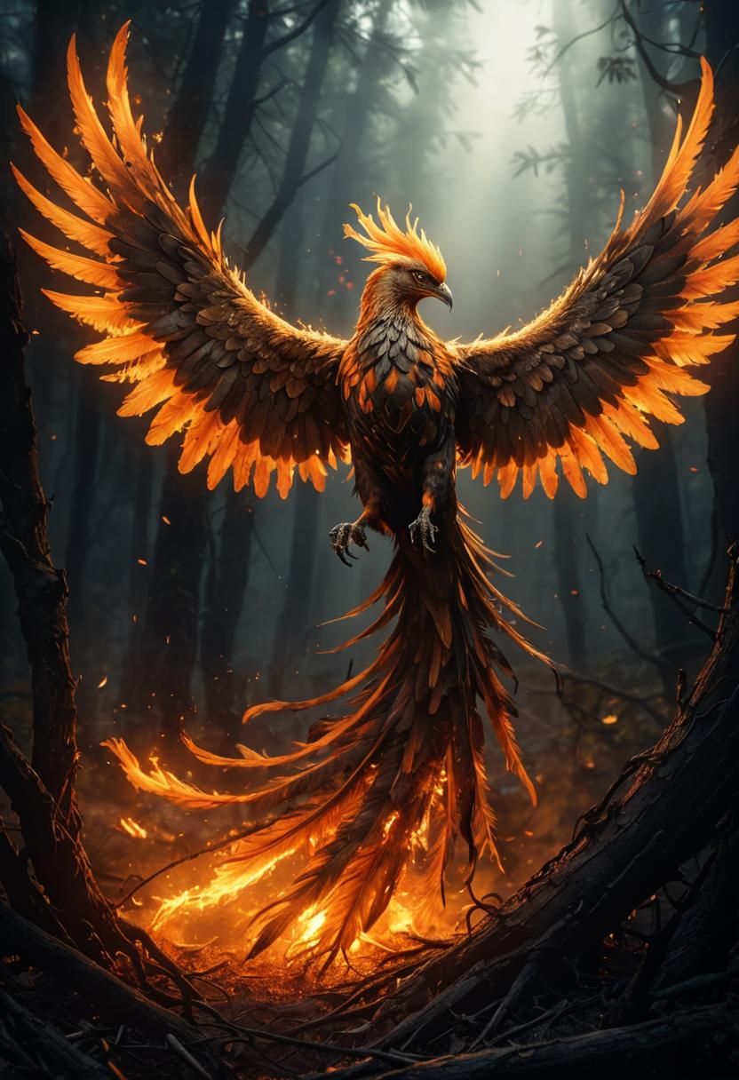 Fiery Phoenix Rises from Smoldering Ashes in Cinematic Lands...