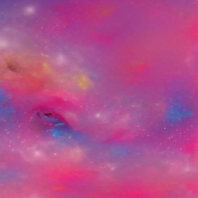 Taylor Swift Portrait with Galaxy Sky