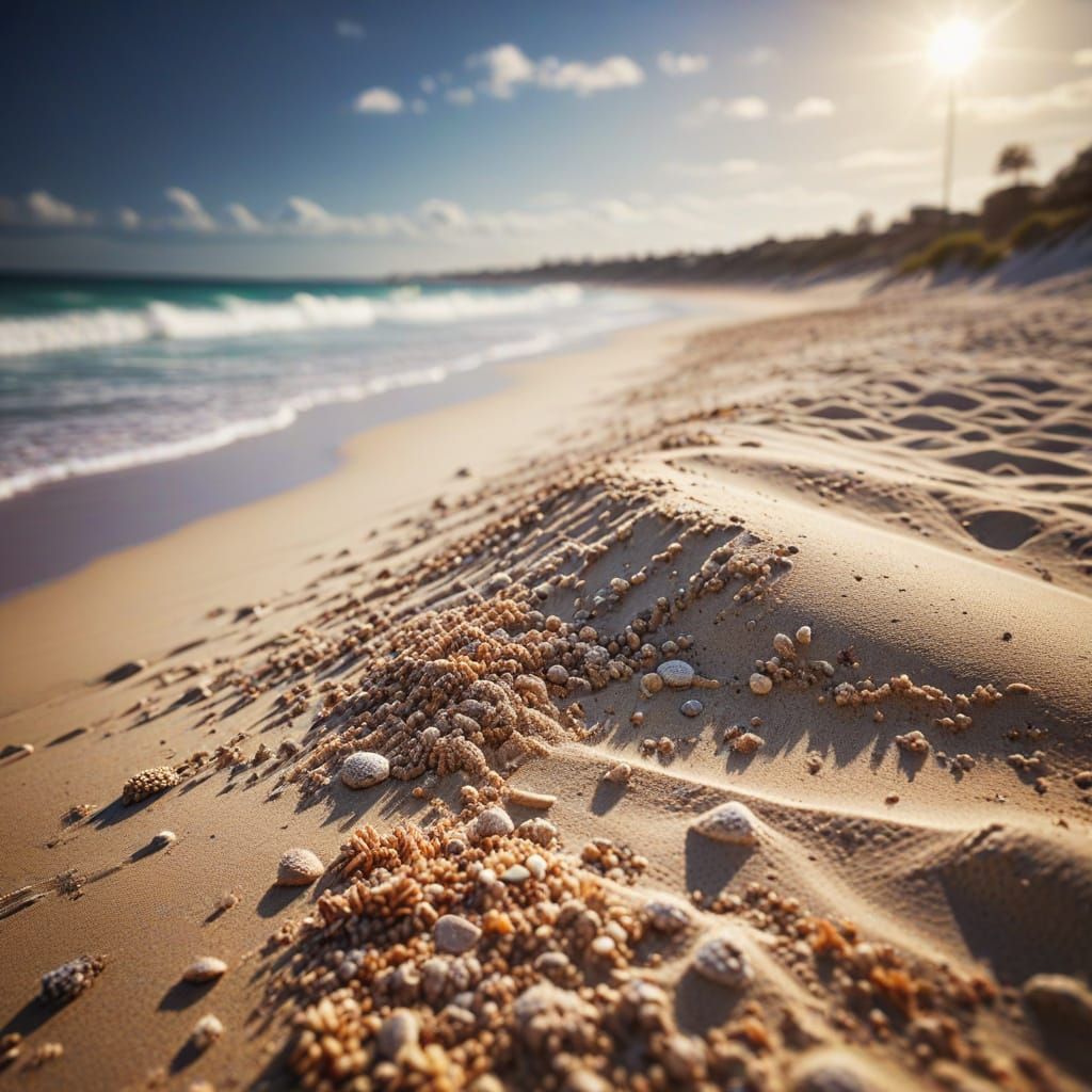 Perth Beach Close-Up: Photorealistic HDR Scene