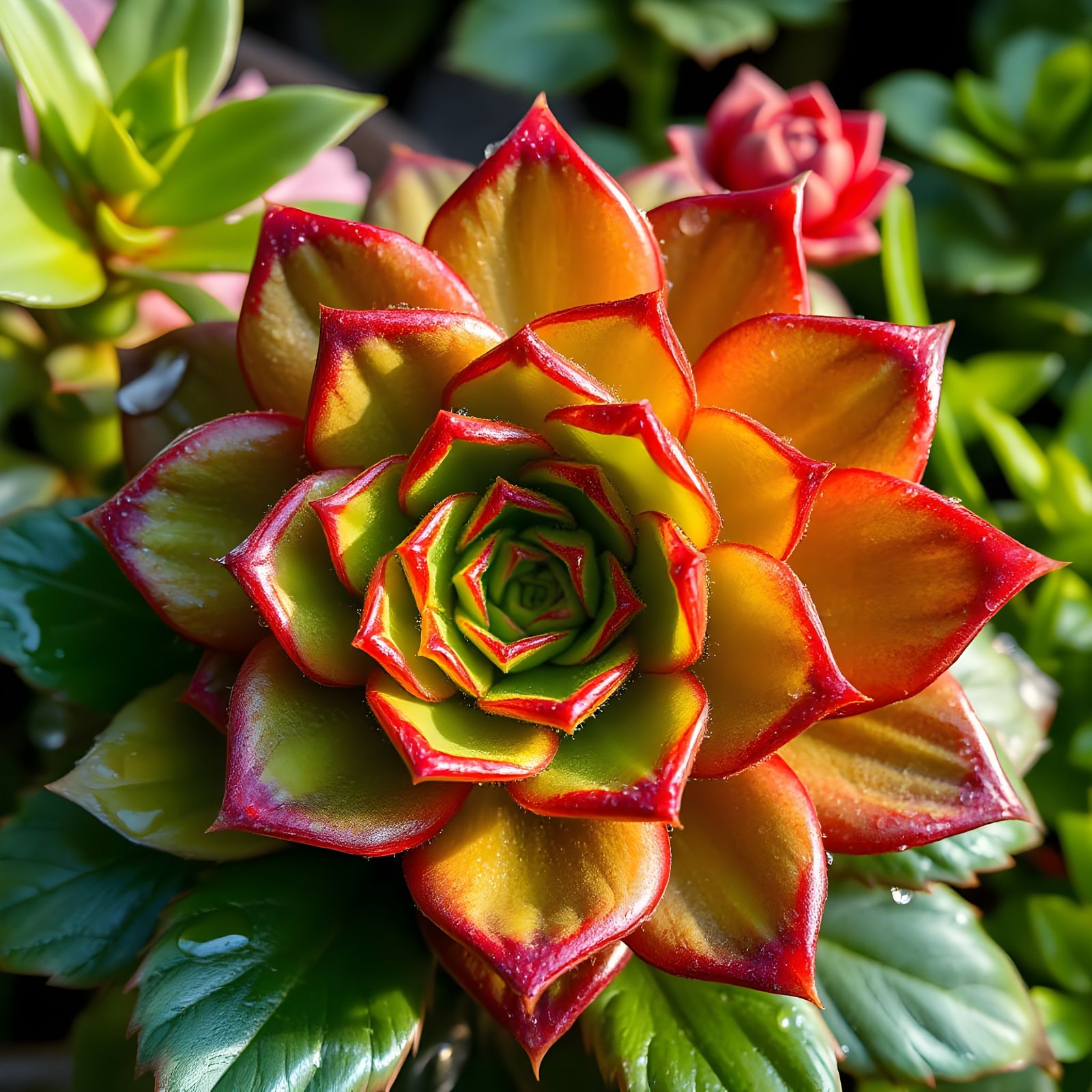 Vibrant 3D Rendering of Haworthiopsis Succulent