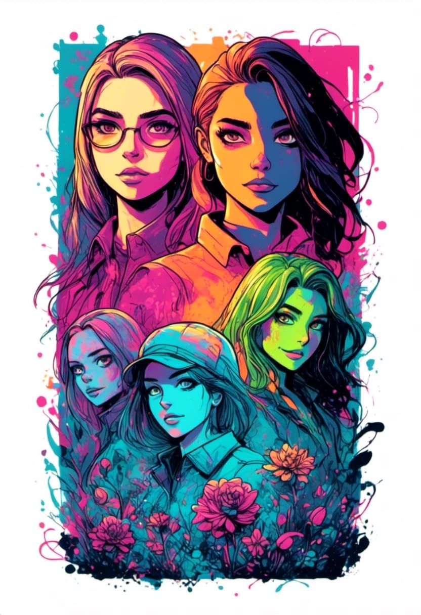 Anime Girls Defend Gardens: Collegiate Fan Art