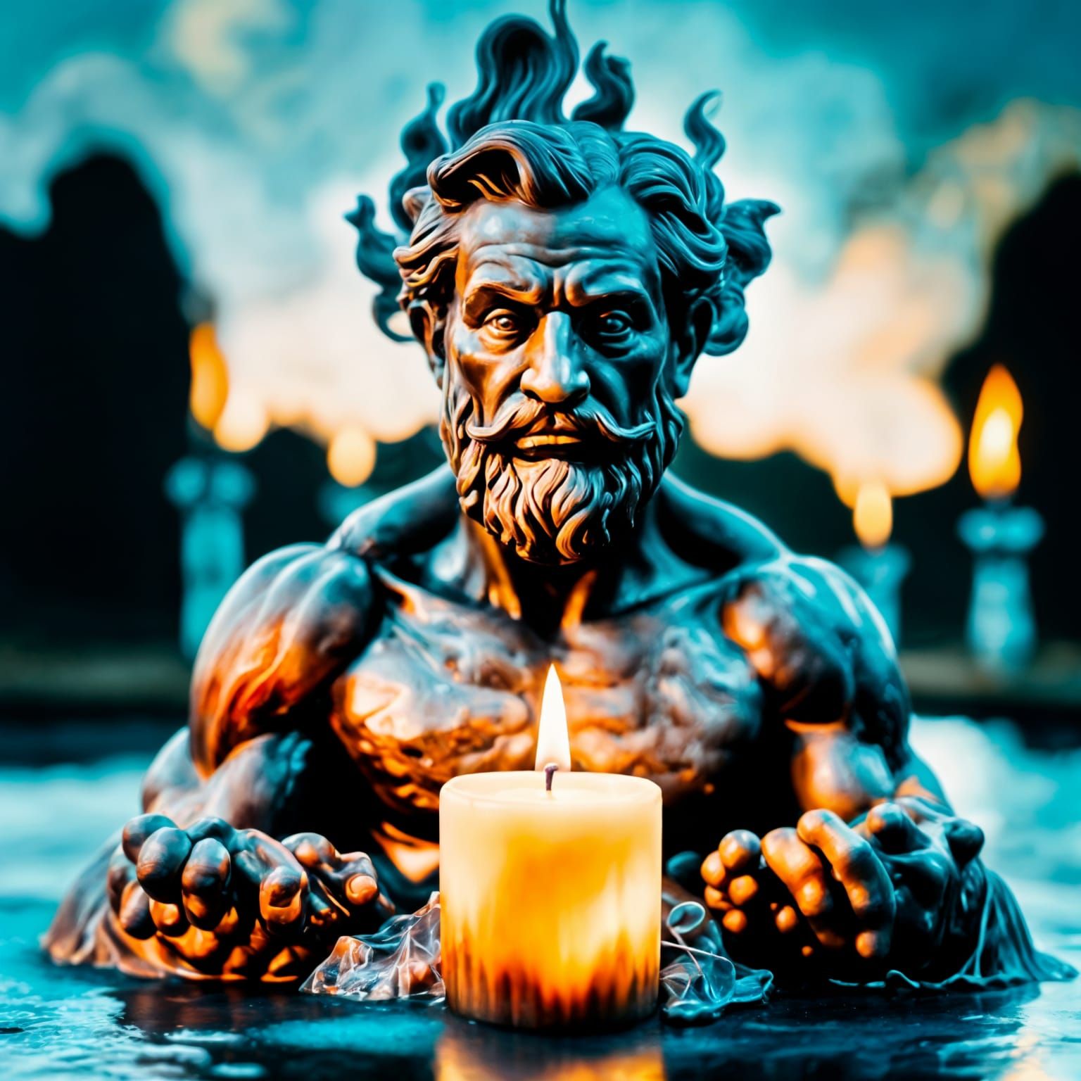 Candle Extinguished by Carbon Buildup