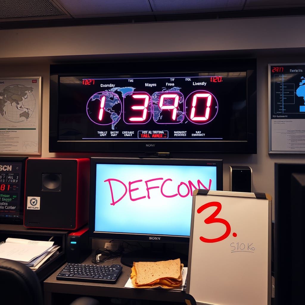 24/7 Operations Room with World Clock and Emergency Binder