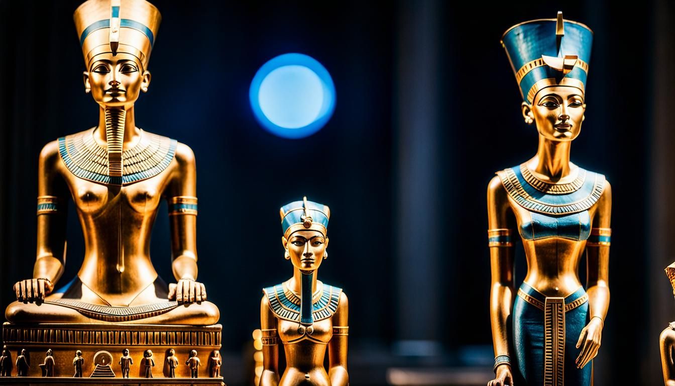 Akhenaten, Nefertiti, and Daughters in Cairo Museum