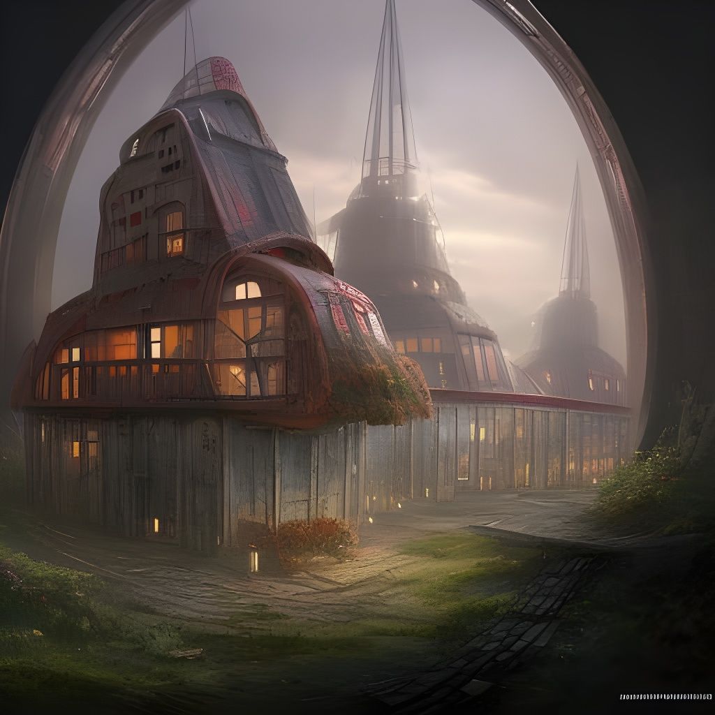 Cosmic Atompunk Farmhouse Terrarium Palace