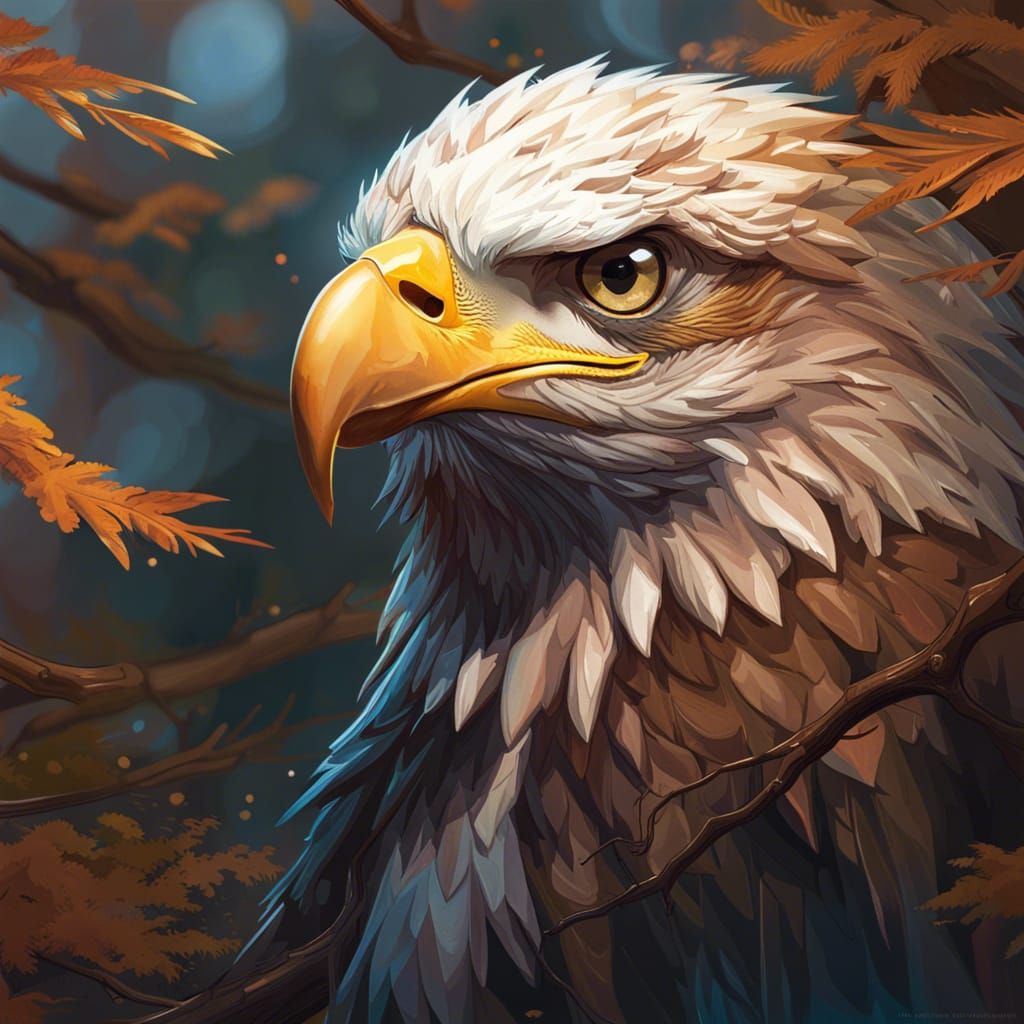 Eagle on a tree