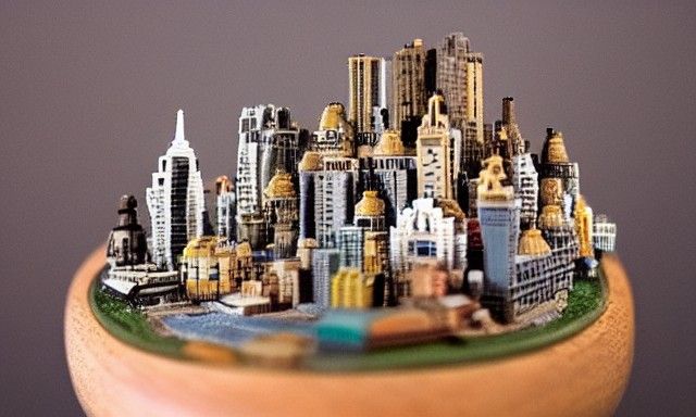 Miniature City Inside Human Chest