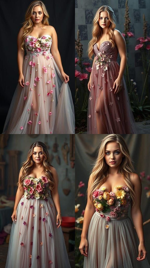 Sultry Plus-Size Goddess Poses for Album Launch in Dreamy Fa...