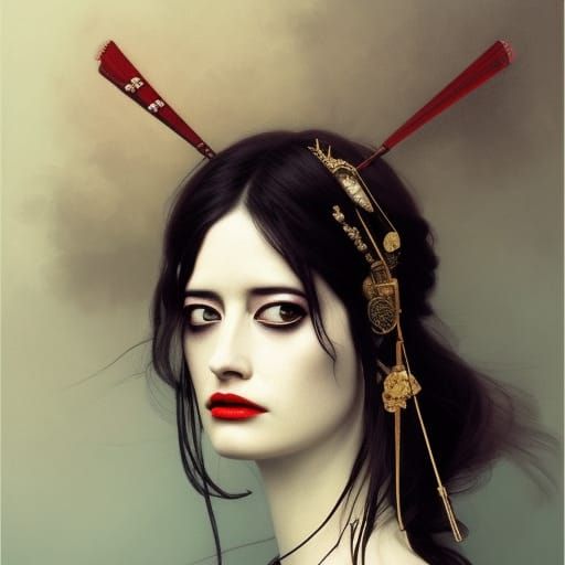 Eva as a Geisha