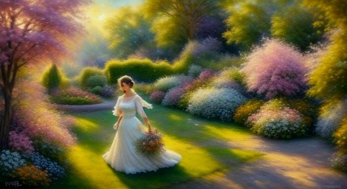 Portrait of Woman with Neon Glow and Cosmic Light