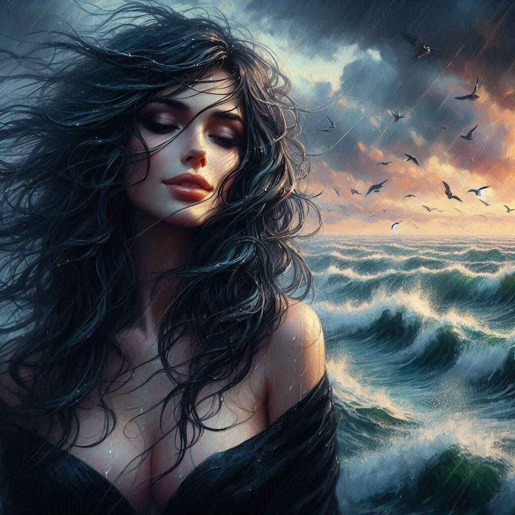 Dramatic Storm Scene: AI Generated Image