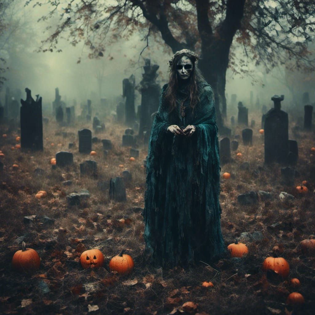 Celtic Samhain Festival in Cold Colors