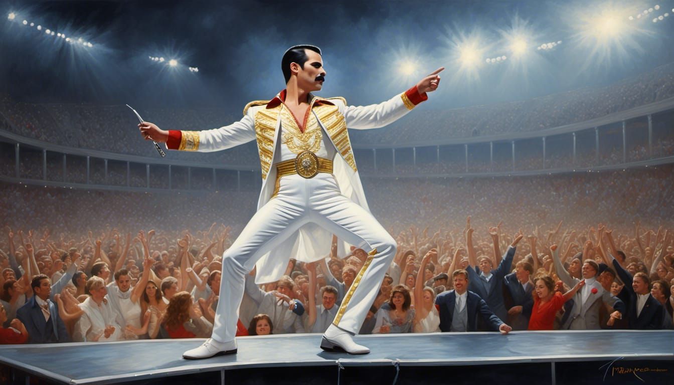Freddy Mercury Queen Concert in England