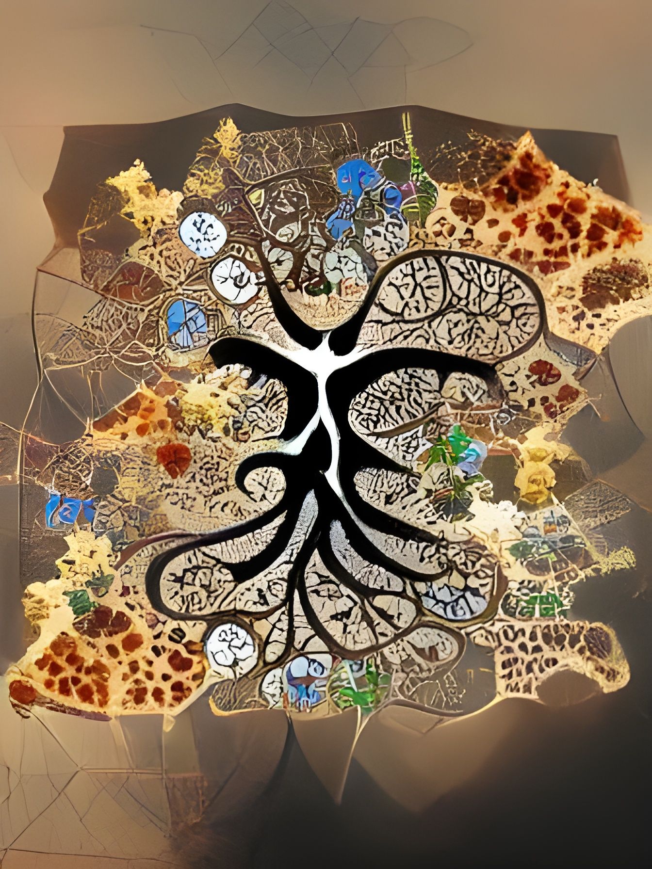 Fractal Decision Tree of Life: Conceptual Art