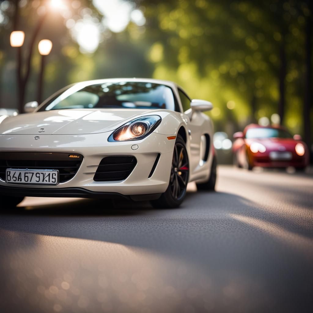 Cars in Natural Lighting with Bokeh