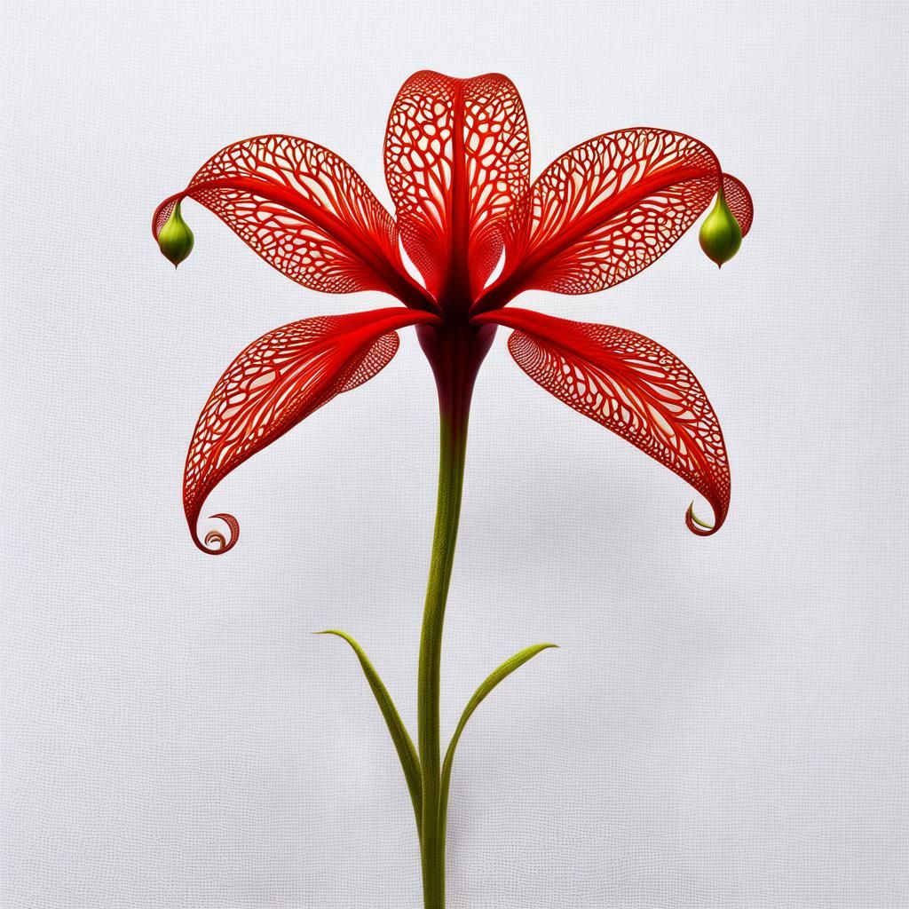 Amoeba Brassia Flower in Ethereal 3D Render