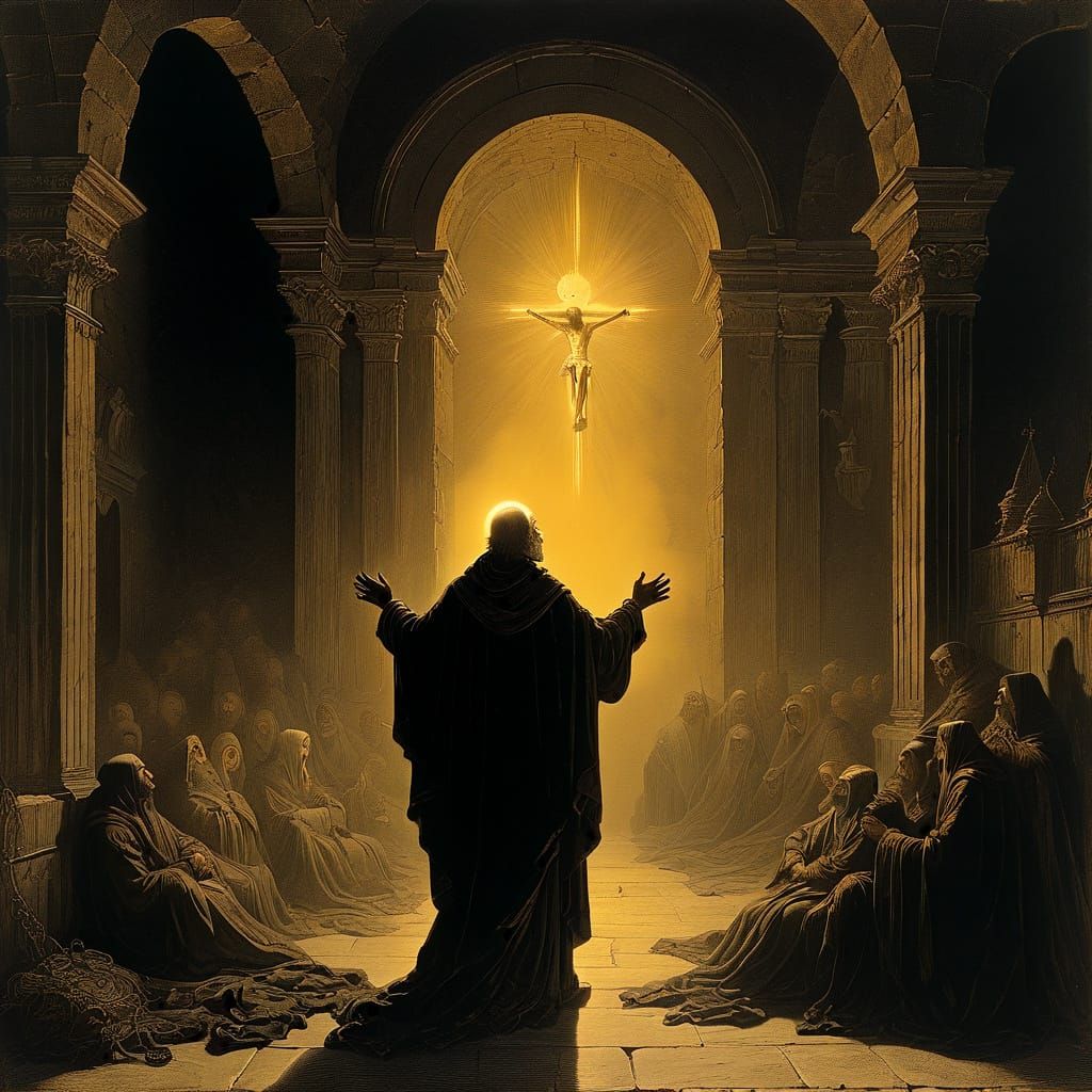 Saint Peter Performs an Exorcism in a Haunting Medieval Cham...