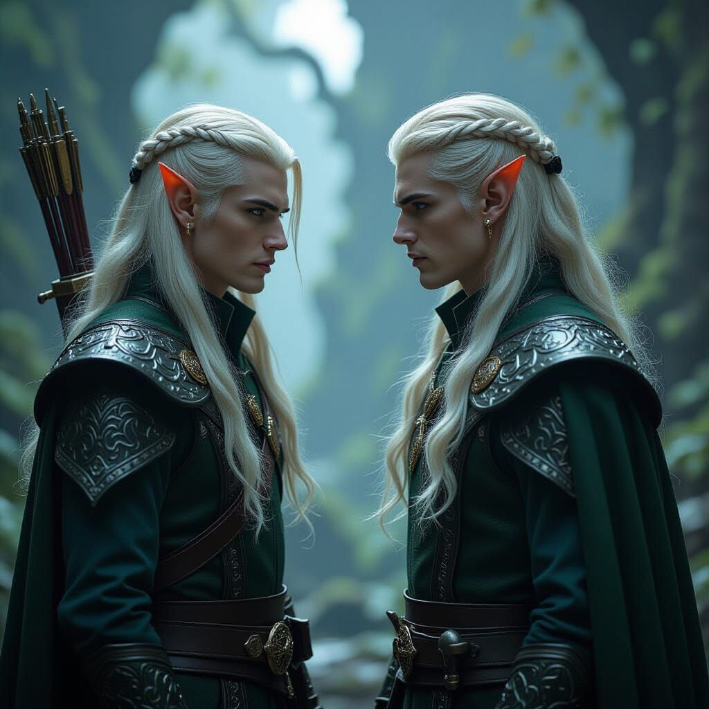 Epic Elves: Light and Shadow Digital Painting