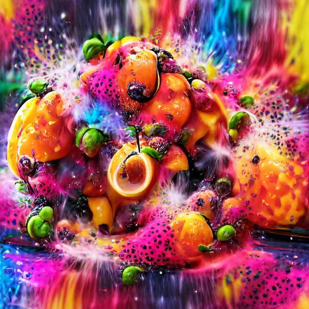 Colorful Fruit Explosion