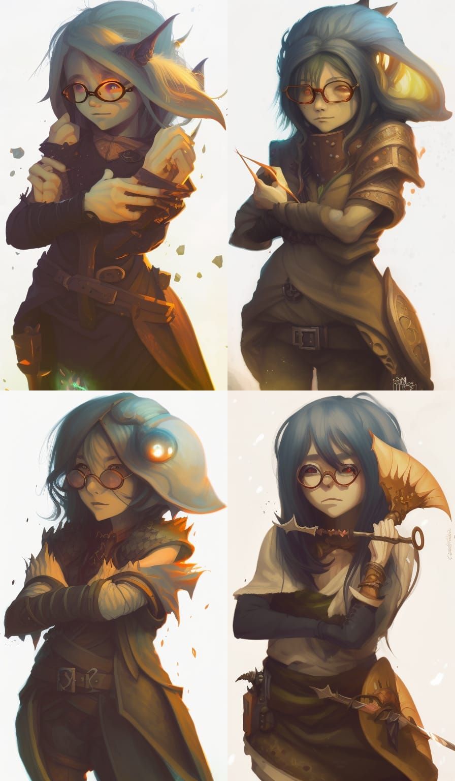 Fantasy Witch Portrait in Deep Color Style