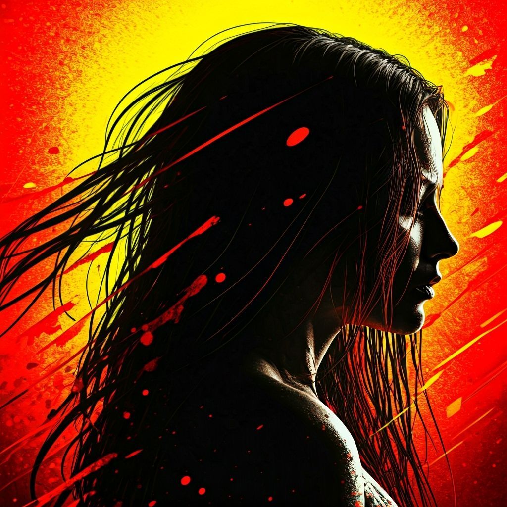 Tormented Soul Dissolving in Surreal Colors