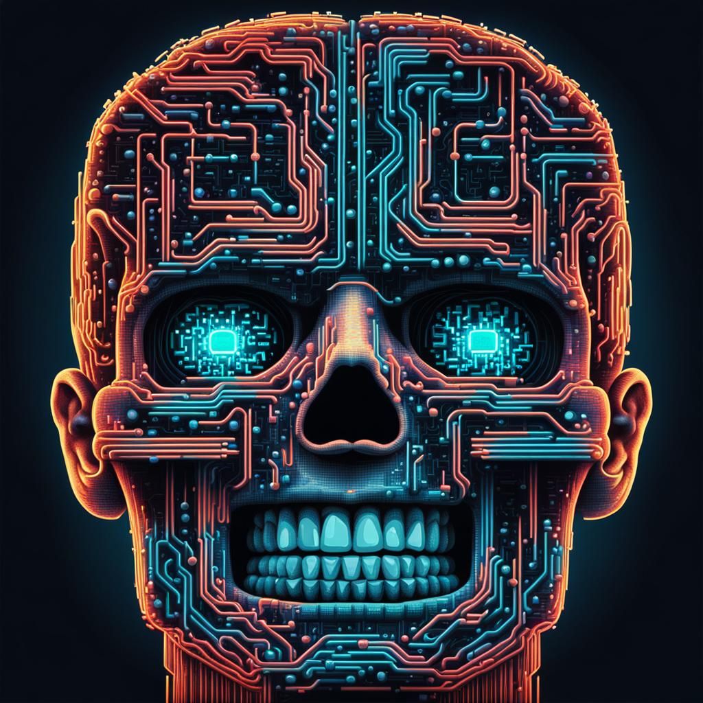 8-bit Neon Head with Neural Network Processor