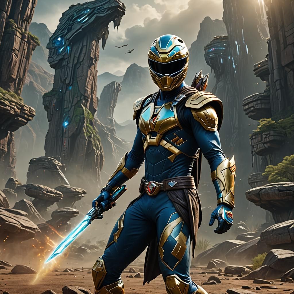 Power Ranger Jedi: Detailed Matte Painting