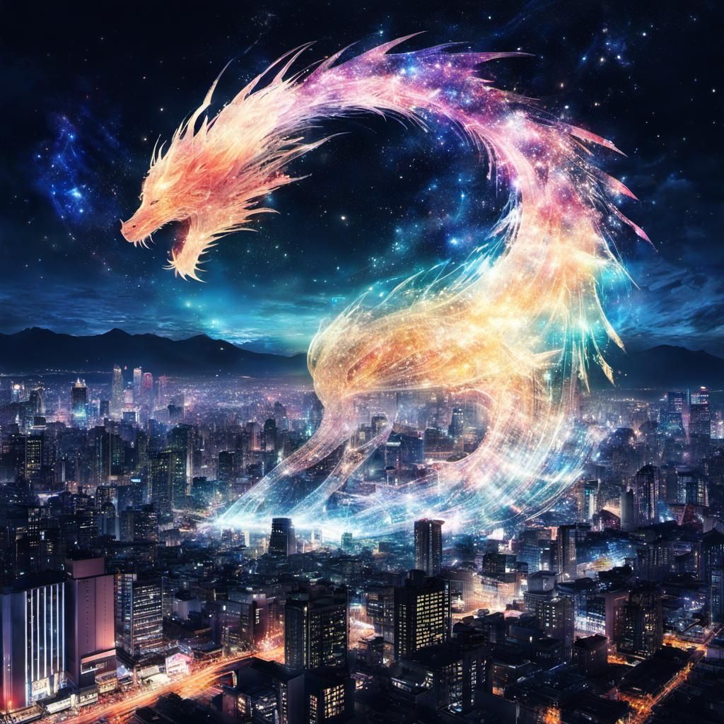 Stardust Dragon Spirit in Anime Style