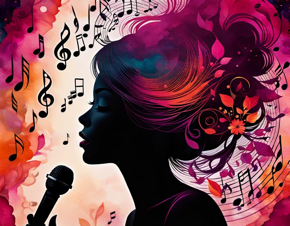 Heavenly Music: A Whimsical Folk Art Composition