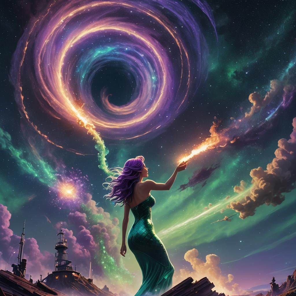 Mermaid on Wheels Blasts into Space