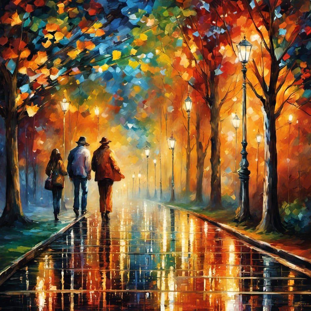 Global Celebration of World Peace in Impasto Style