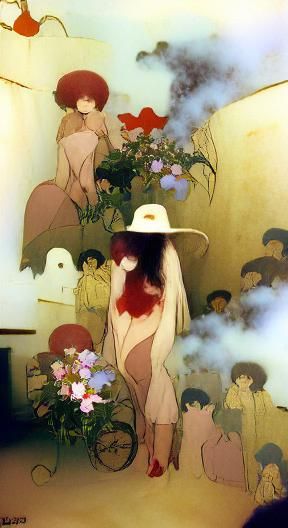 Surreal Anime Dreamscape in Ethereal Style