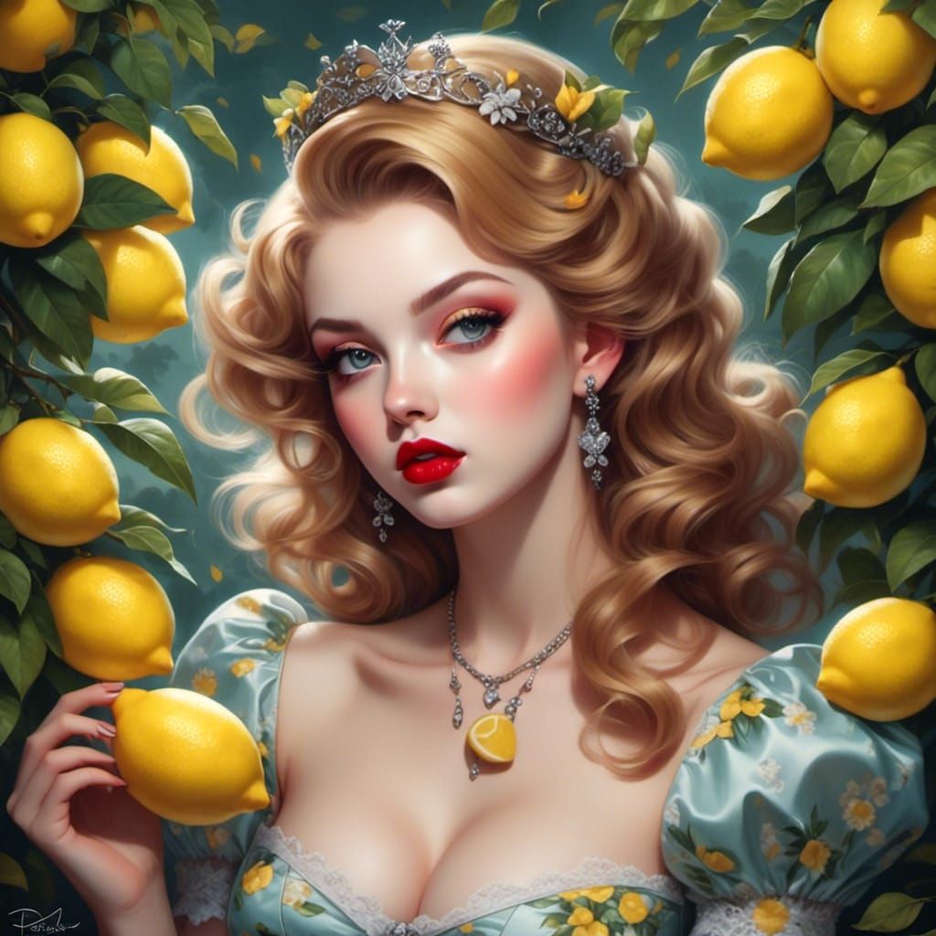 Lemon Princess in Pin-Up Style
