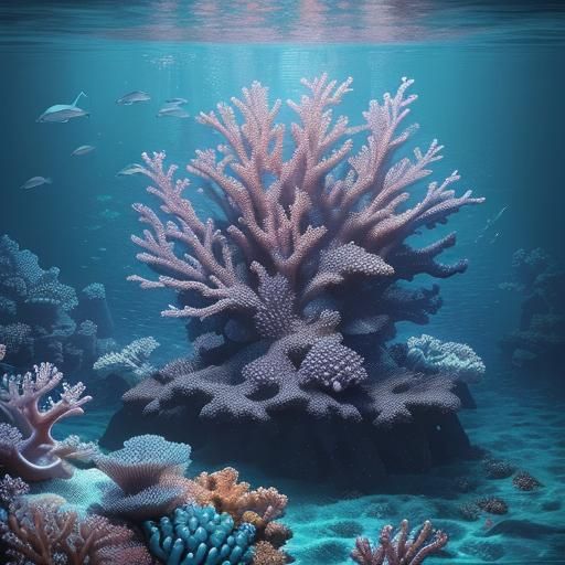 A pixelated submarine navigating through an ocean of sparkli...