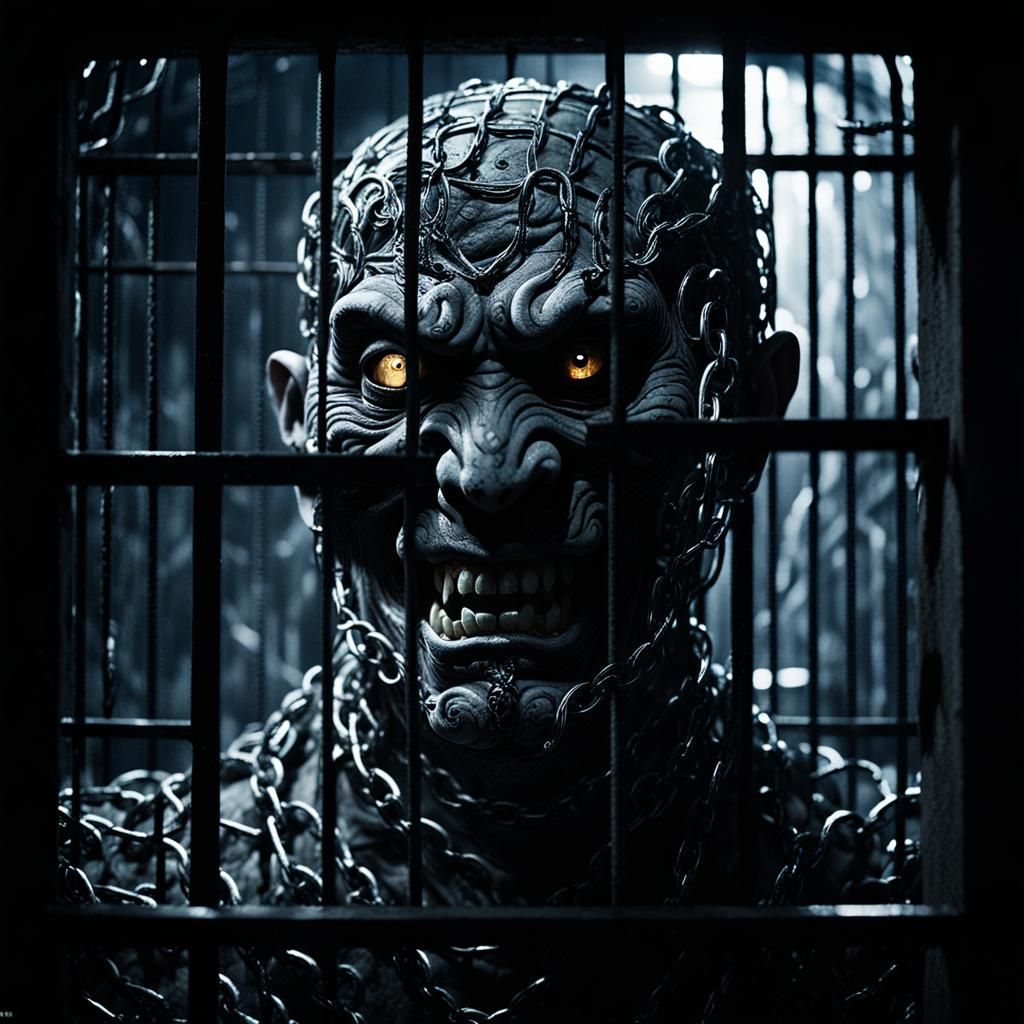 Film Noir Monster in a Dark Basement