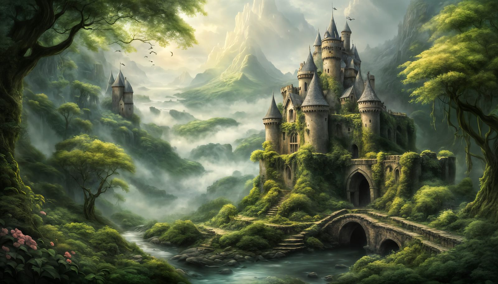 Mystical Castle in the Jungle