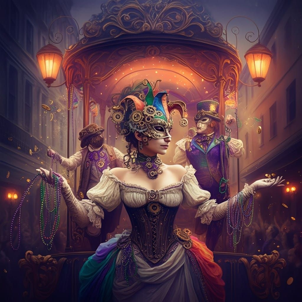 Steampunk Mardi Gras Masquerade