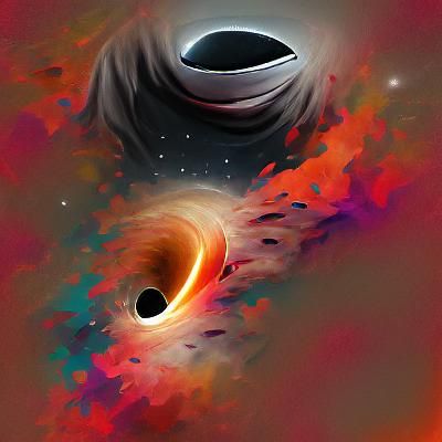 Cosmic Black Hole: Gravity's Distorted Light