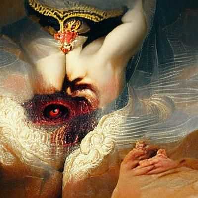 Seduction of Terror: AI Generated Image