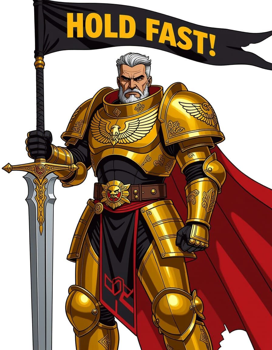 Warhammer 40K Heroic Cake Topper in Vector Style