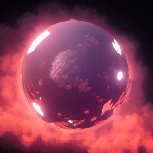 At the nebulas center, a perfect circle enclosed in the placenta and still floating in embryonic fluid  an unborn human ...