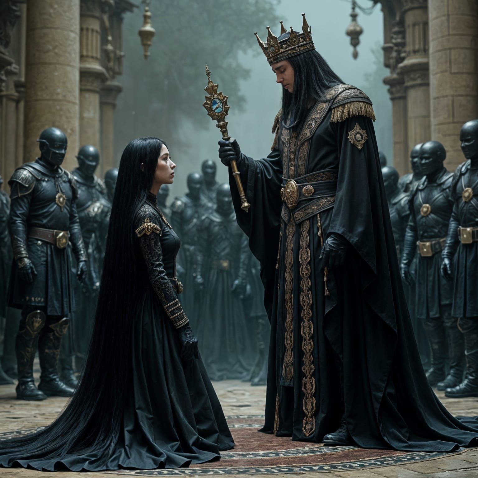 Crowning of a Dark Empress: Fantasy Concept Art