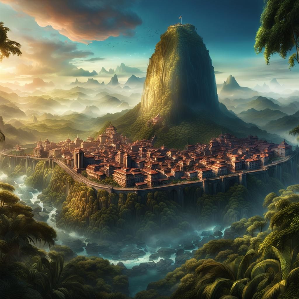 Brazil: Detailed Matte Painting in Ethereal Style