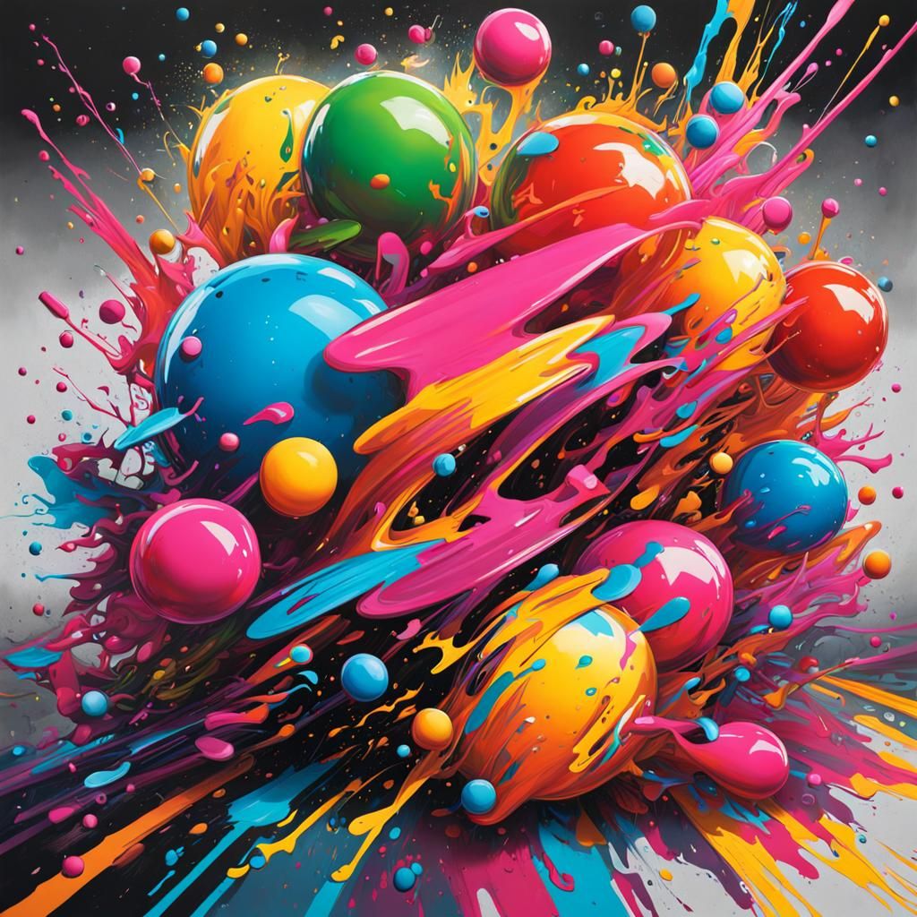 Graffiti Art: Clear Chaos in Polychromatic Agility