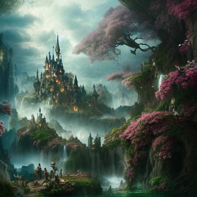 Epic Wonderland: Cinematic Digital Matte Painting